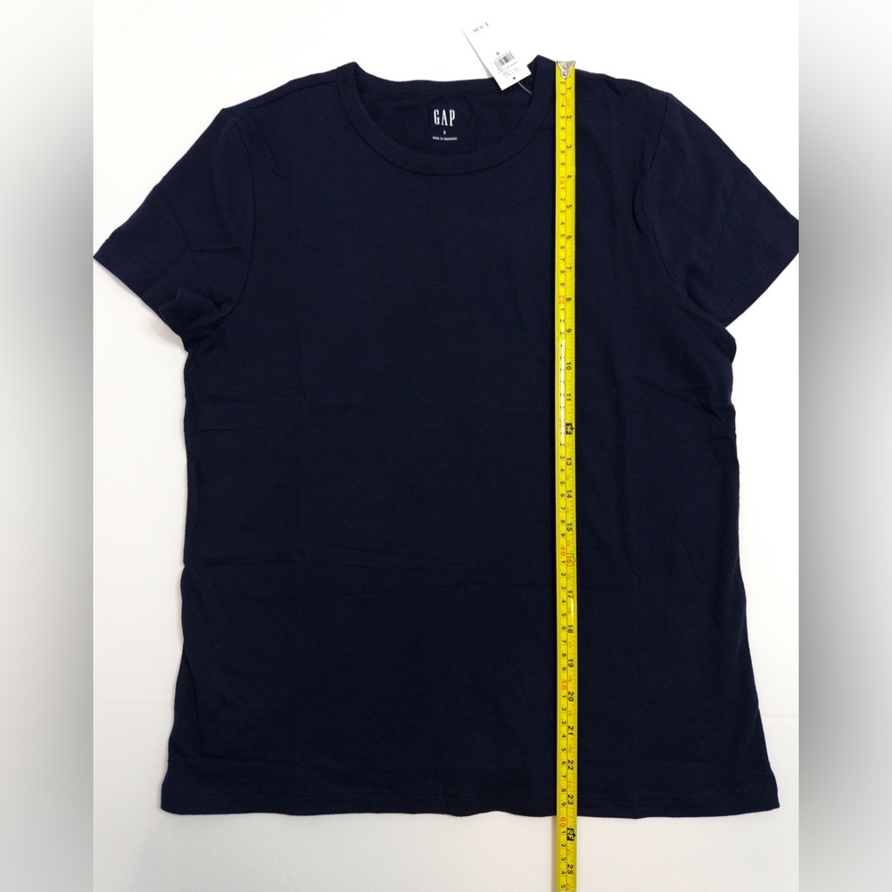 NWT GAP Favorite Crewneck T-Shirt Navy Blue Size S Basics - Picture 6 of 14